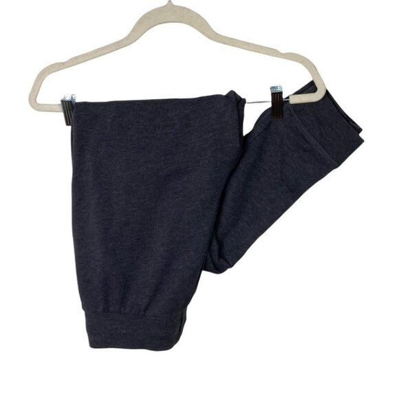 Asics Fleece Jogger Track Pants Size Small Heathered Steel Grey Warm Up Lounge S - Picture 6 of 13